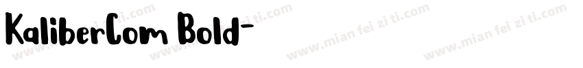 KaliberCom Bold字体转换